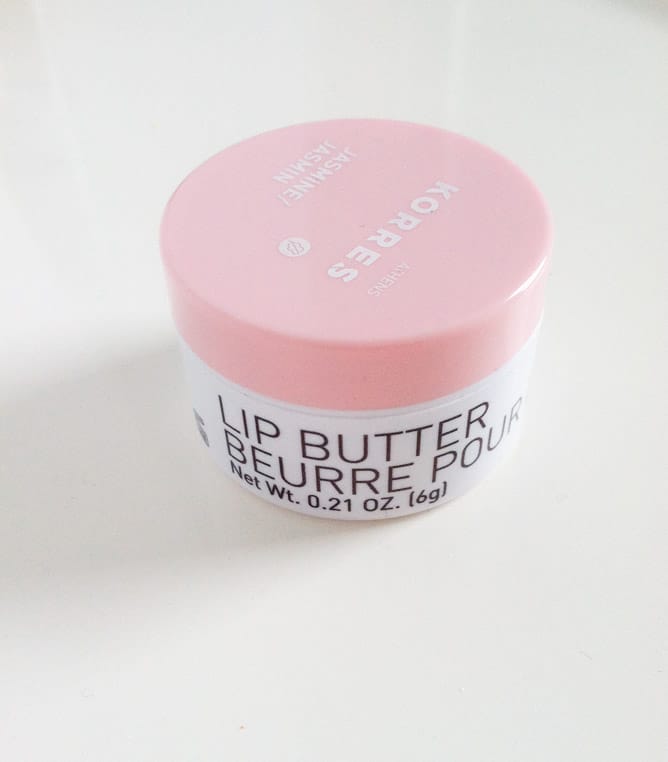 korres lip butter in jasmin I howsweeteats.com korres lip butter in jasmin I howsweeteats.com