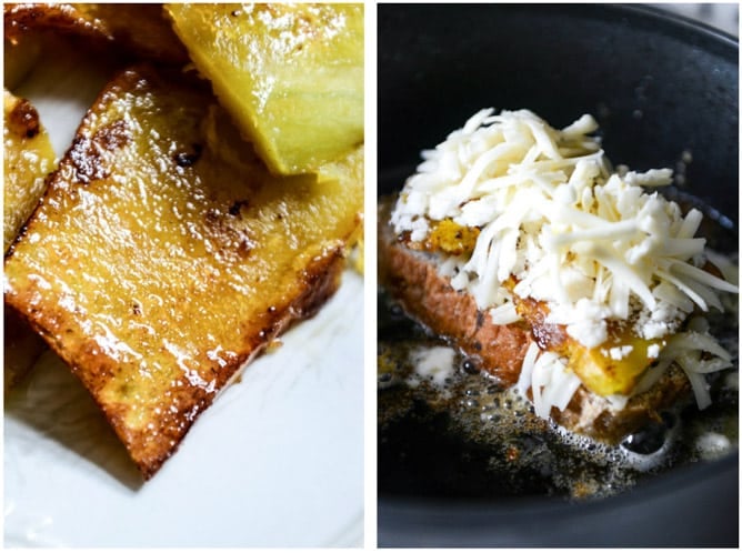 Caramelized Butternut Squash, Roasted Garlic + Coconut Butter Grilled Cheese I howsweeteats.com Caramelized Butternut Squash, Roasted Garlic + Coconut Butter Grilled Cheese I howsweeteats.com