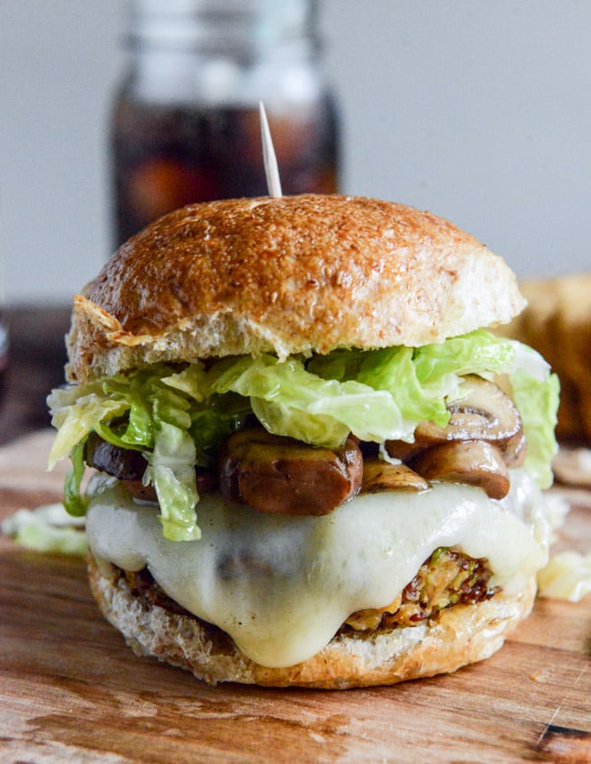 Crispy Autumn Veg Burgers with Apple Cider Slaw I howsweeteats.com Crispy Autumn Veg Burgers with Apple Cider Slaw I howsweeteats.com
