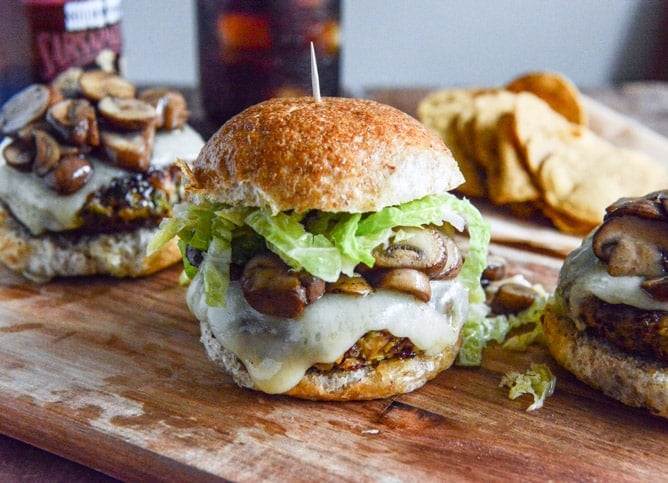 Crispy Autumn Veg Burgers with Apple Cider Slaw I howsweeteats.com Crispy Autumn Veg Burgers with Apple Cider Slaw I howsweeteats.com