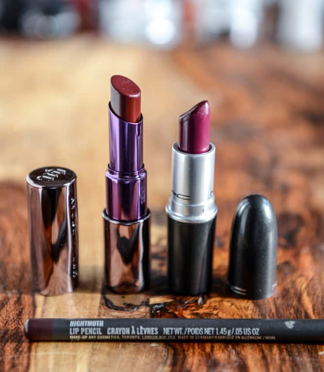 urban decay shame and MAC rebel lipsticks I howsweeteats.com urban decay shame and MAC rebel lipsticks I howsweeteats.com