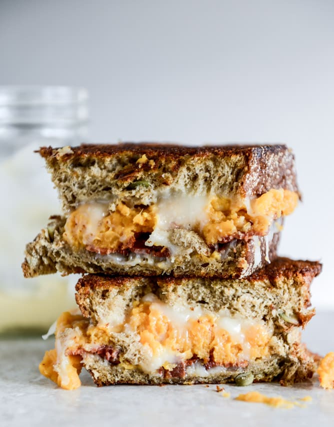Leftover Sweet Potato Casserole, Brie and Bacon Grilled Cheese I howsweeteats.com Leftover Sweet Potato Casserole, Brie and Bacon Grilled Cheese I howsweeteats.com