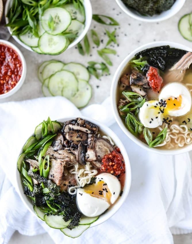 spicy homemade ramen I howsweeteats.com