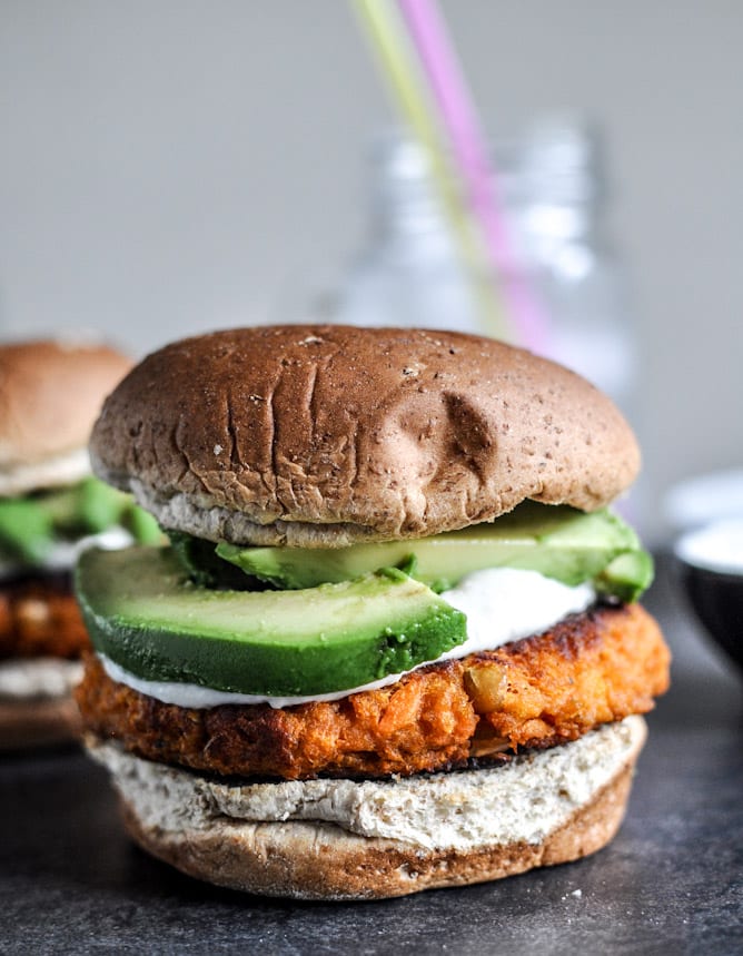 Smoky Sweet Potato Burgers and 10 favorite recipes for Memorial Day Weekend I howsweeteats.com