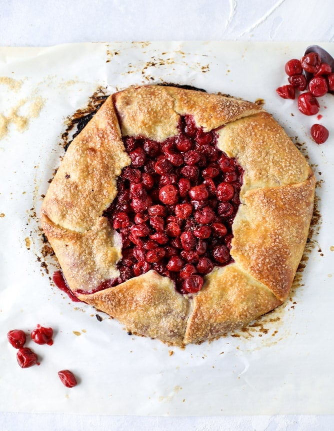 the best sour cherry galette I howsweeteats.com