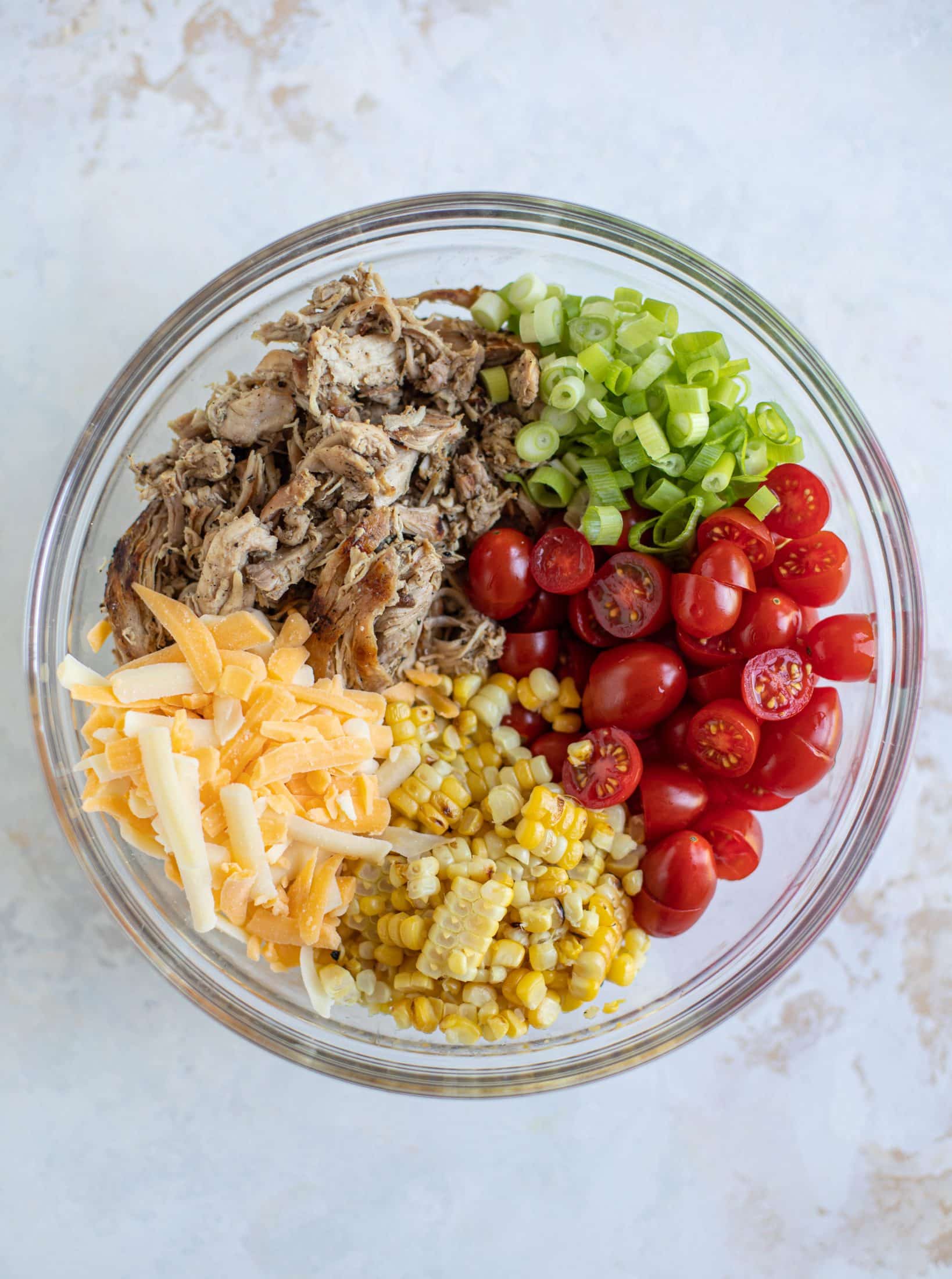 chicken salad prep