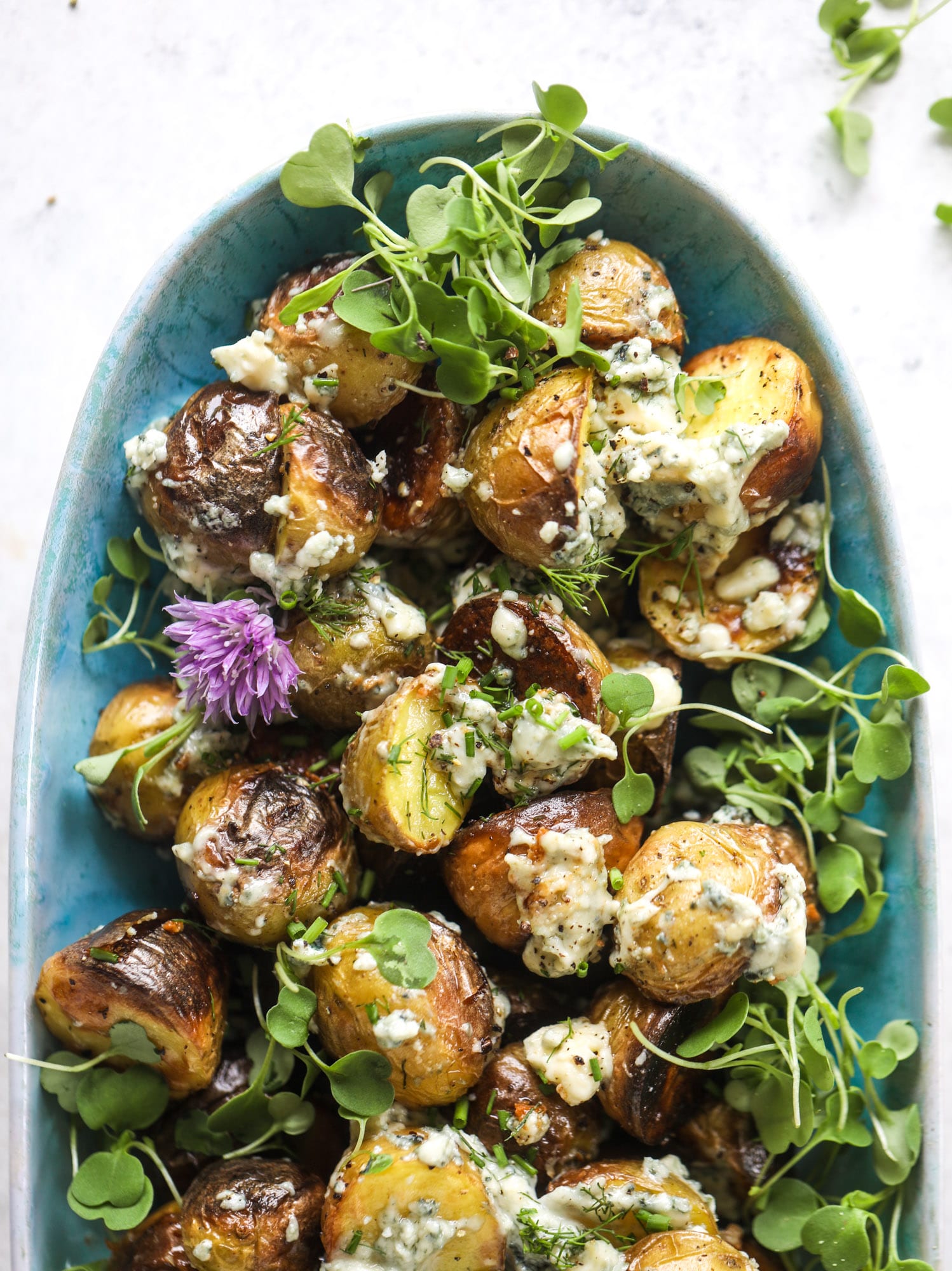 grilled gorgonzola potatoes