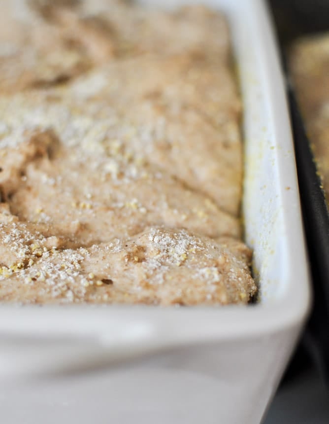 Whole Wheat Pumpkin Spice English Muffin Bread with Brown Sugar Cinnamon Butter I howsweeteats.com