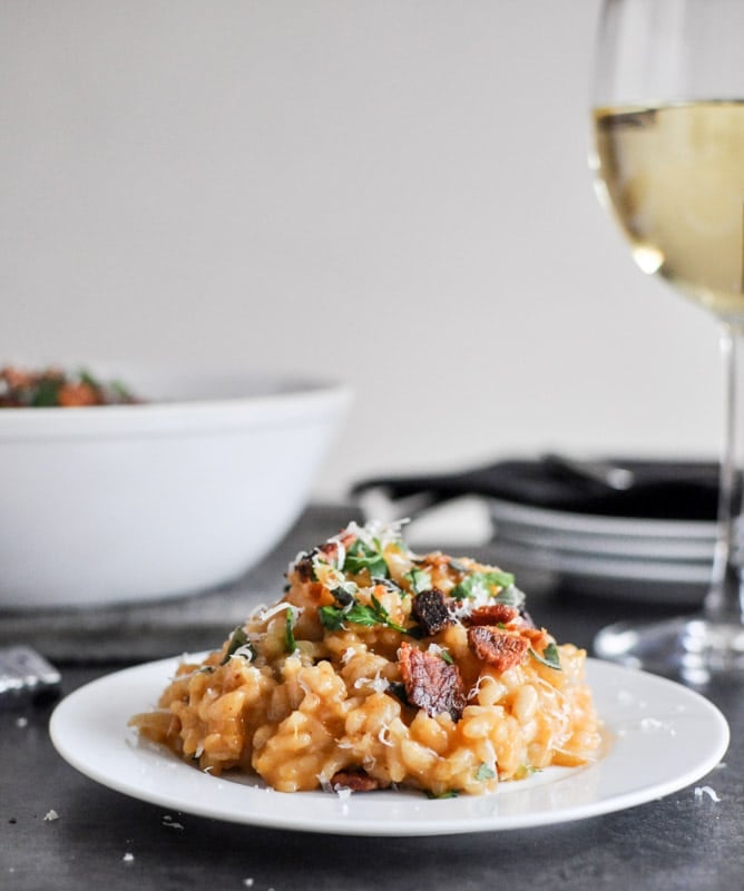 Roasted Sweet Potato Risotto I howsweeteats.com