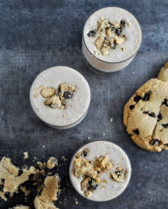 Chocolate Chip Cookie Bailey's Milkshakes I howsweeteats.com