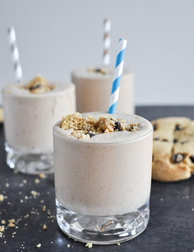 Chocolate Chip Cookie Bailey's Milkshakes I howsweeteats.com