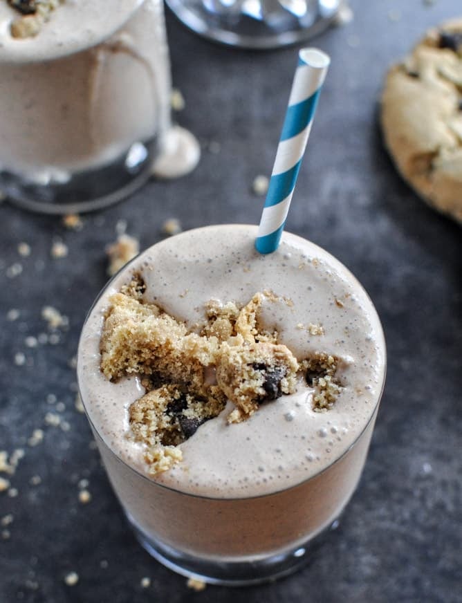 Chocolate Chip Cookie Bailey's Milkshakes I howsweeteats.com