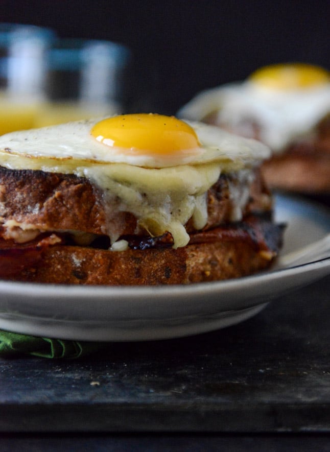 Croque Madame with Crispy Ham I howsweeteats.com