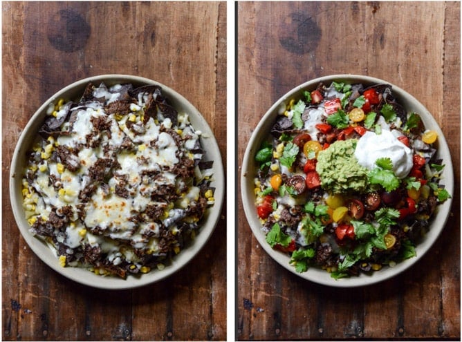 Crockpot Carne Asada Nachos I howsweeteats.com