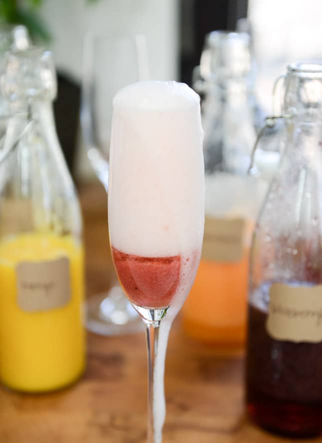 DIY bellini bar I howsweeteats.com