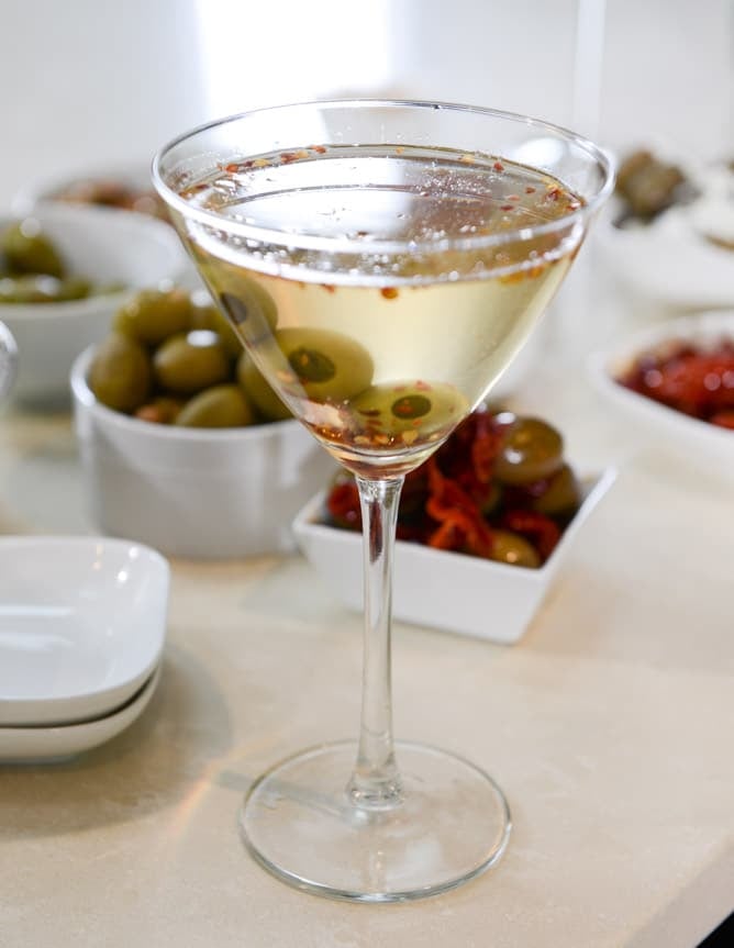 DIY Dirty Martini Bar I howsweeteats.com