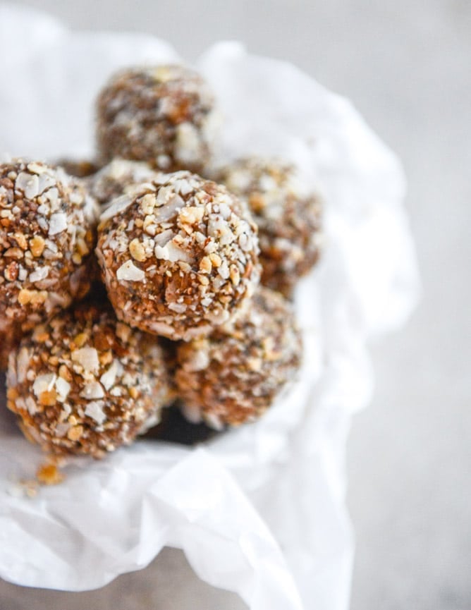 no bake almond joy snack bites I howsweeteats.com