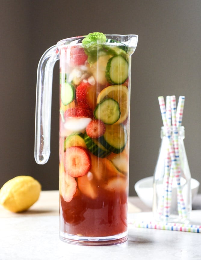 strawberry pimm's cups I howsweeteats.com