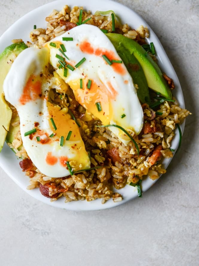 breakfast fried rice I howsweeteats.com