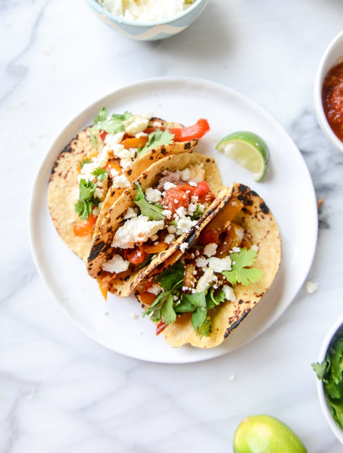 our favorite steak fajitas, three ways I howsweeteats.com