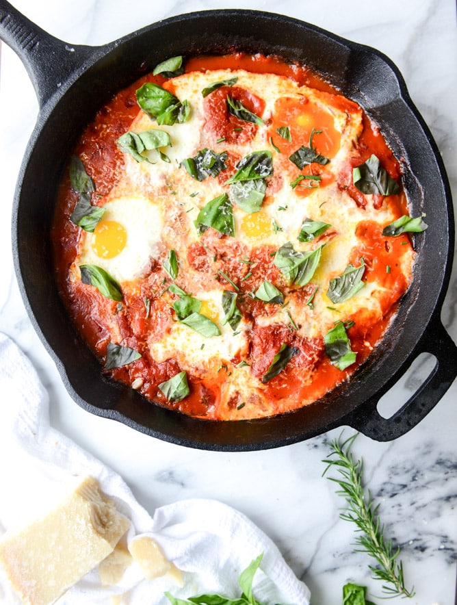 fiery baked eggs I howsweeteats.com
