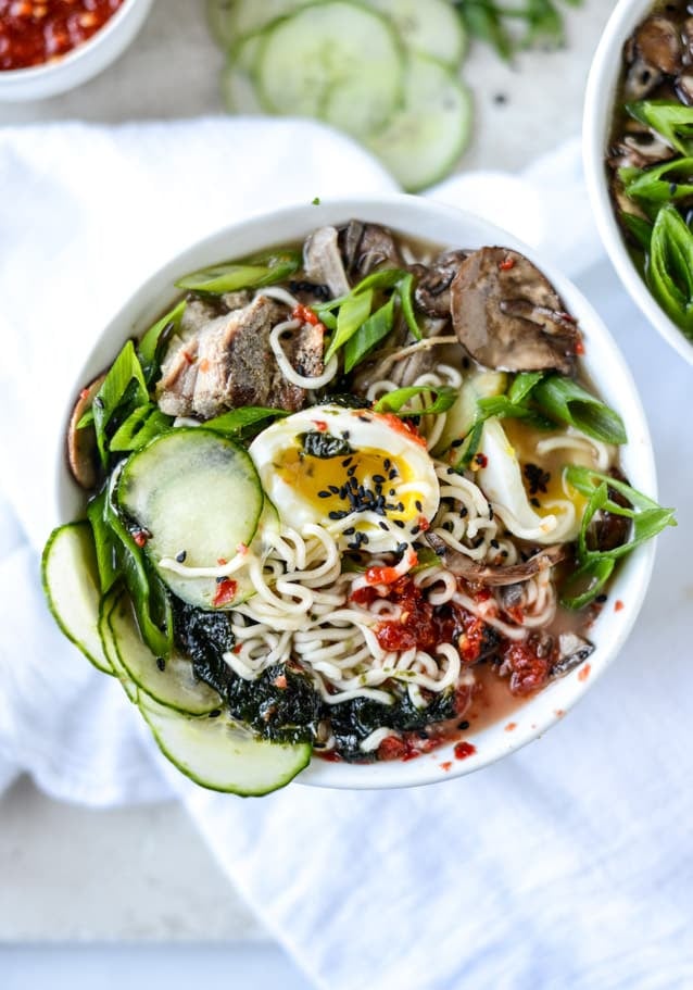 spicy homemade ramen I howsweeteats.com