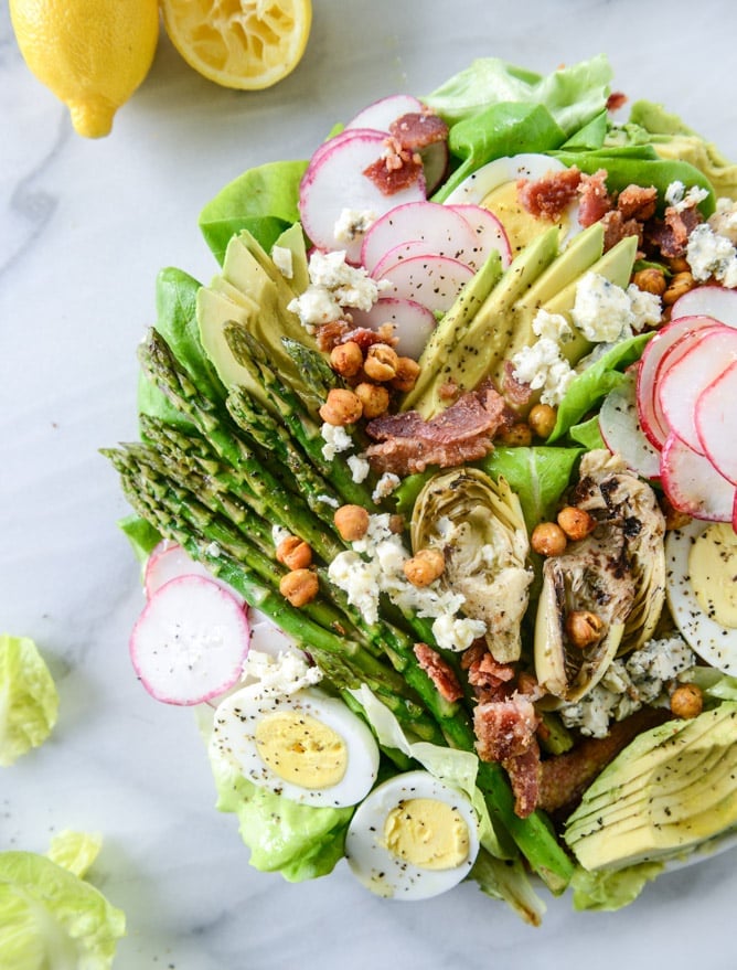 springtime cobb salad I howsweeteats.com