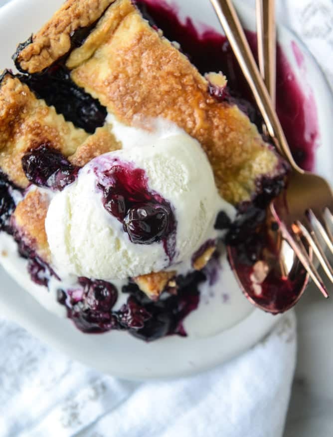 blueberry slab pie