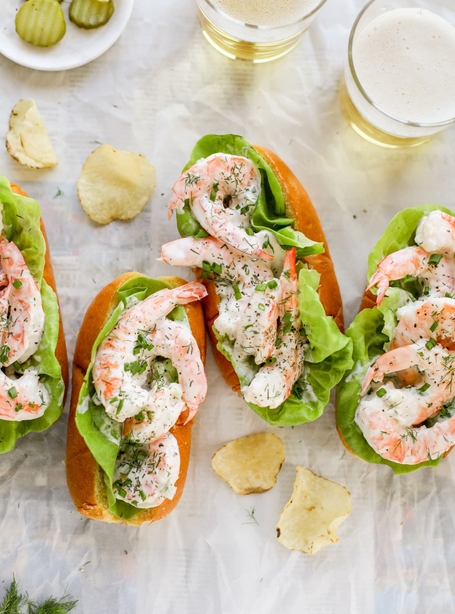 shrimp salad rolls