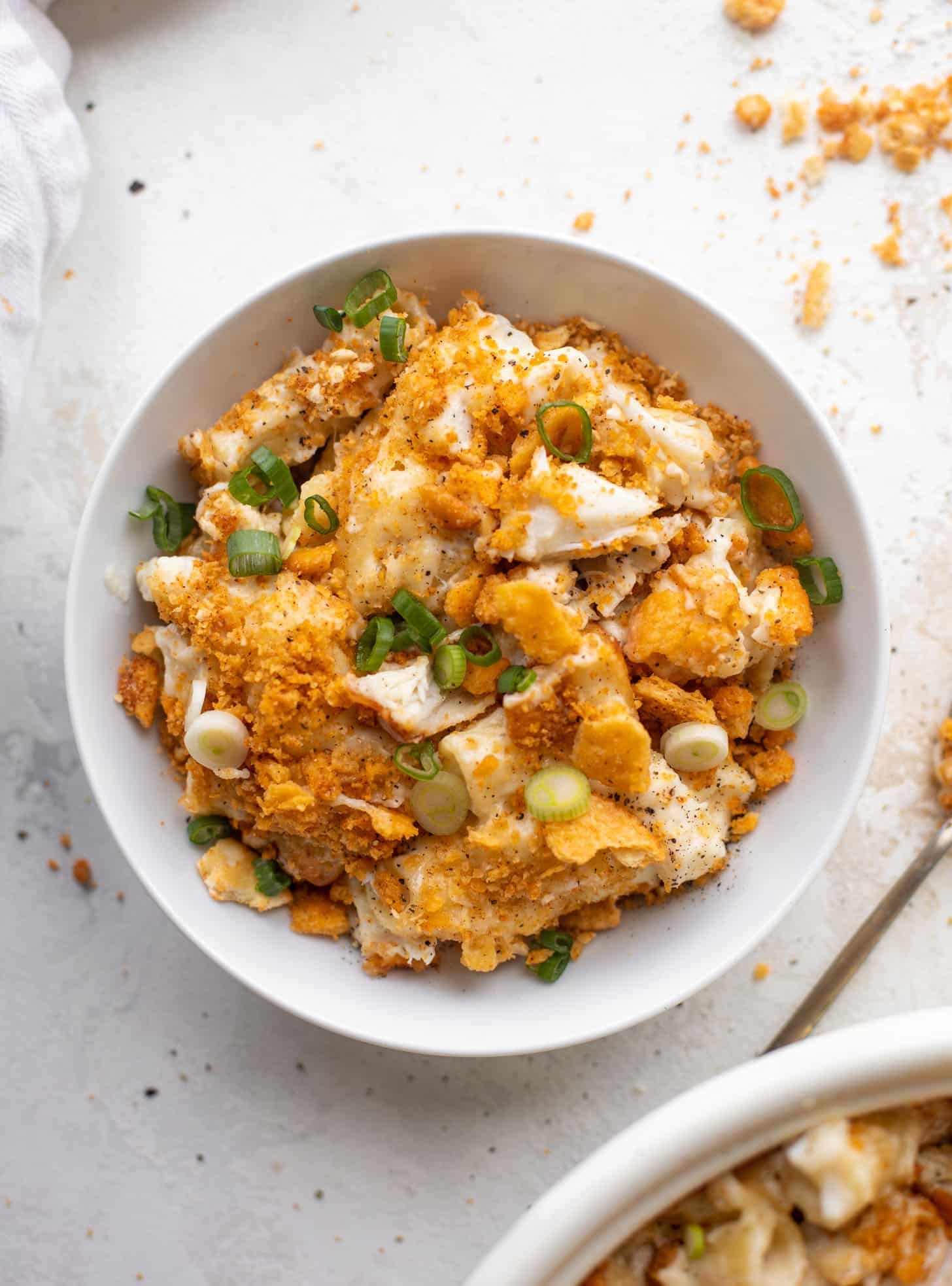 buttery old bay crab mac and cheese