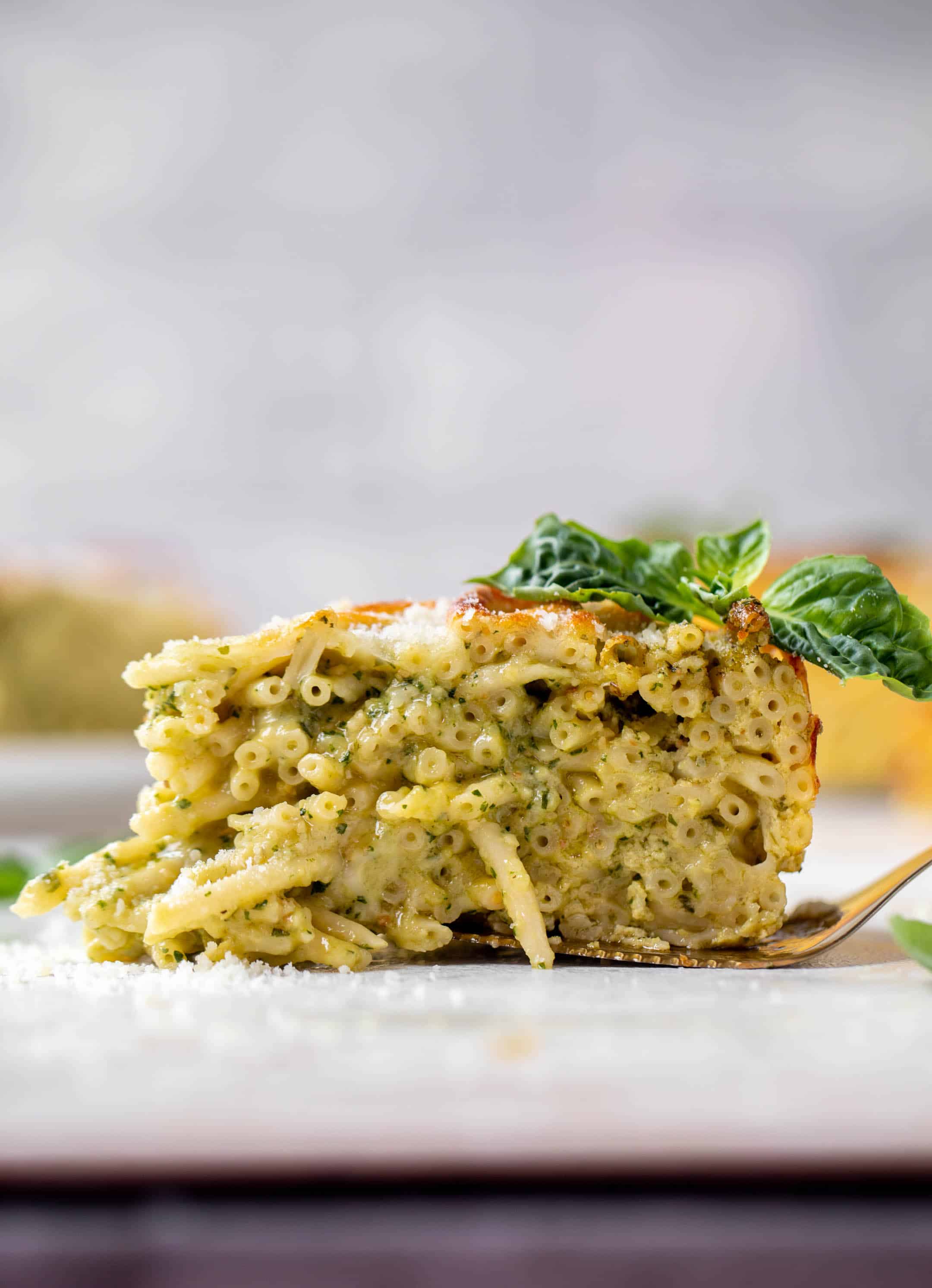 pesto pasta pie