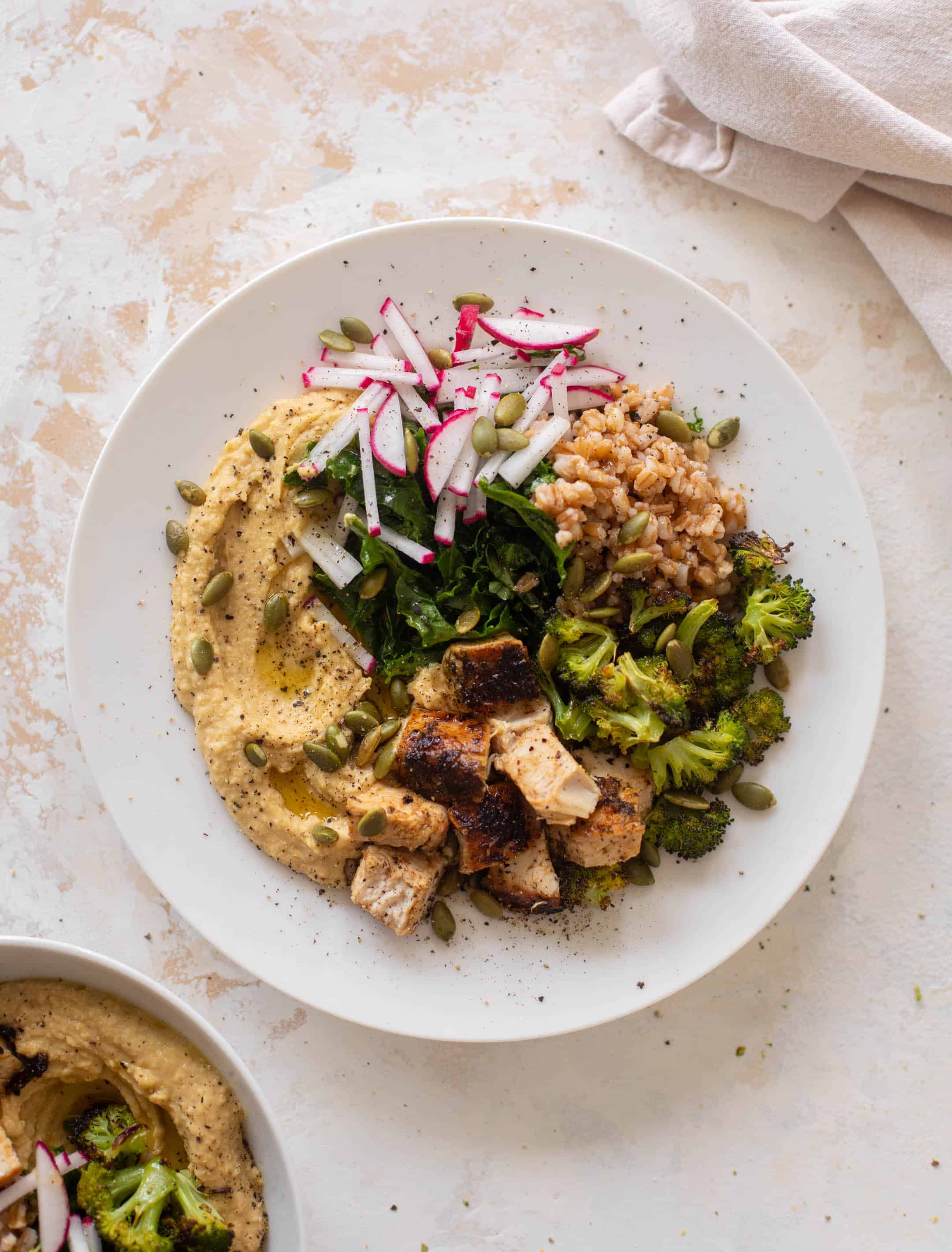 winter hummus bowls