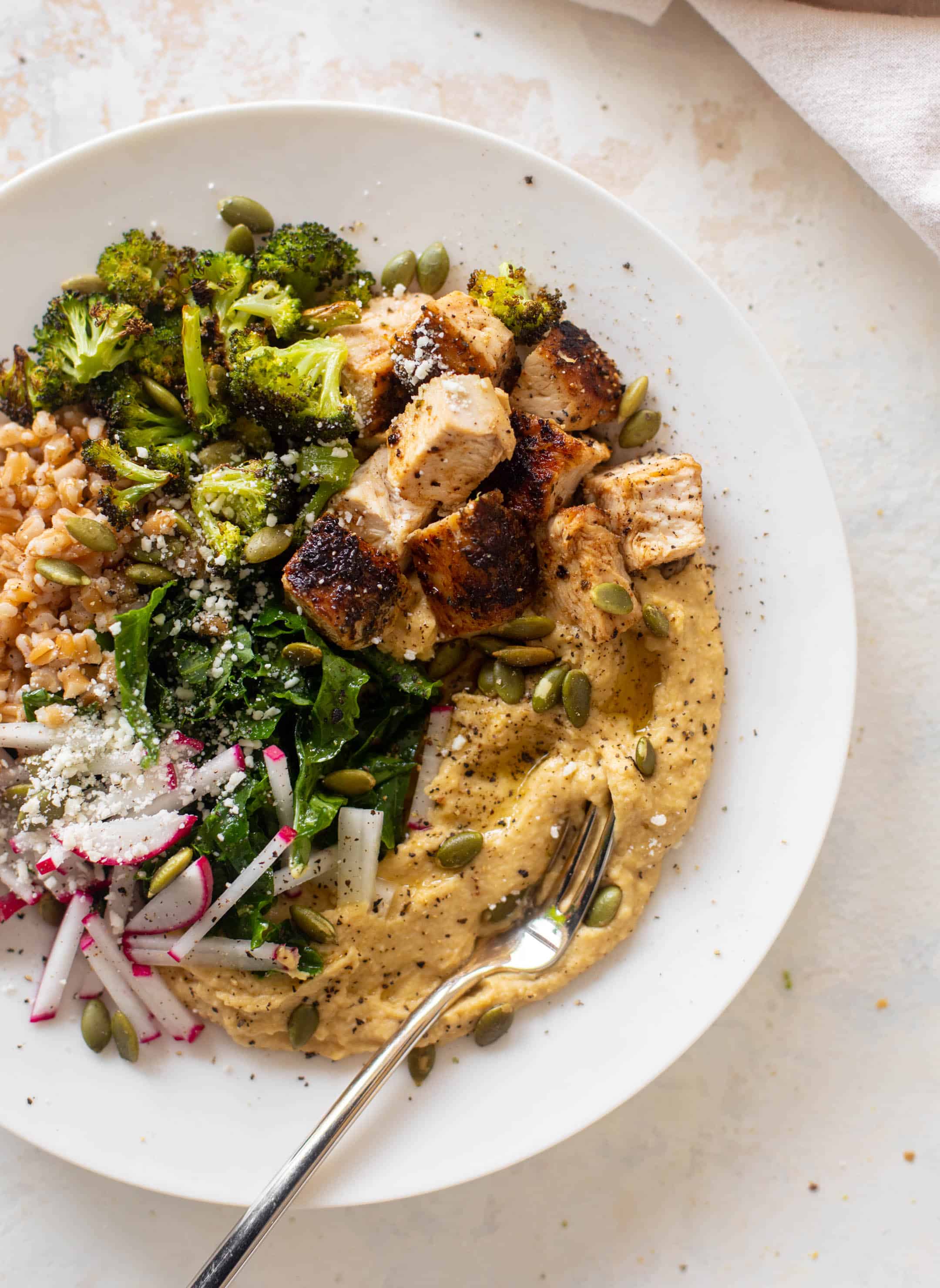 winter hummus bowls