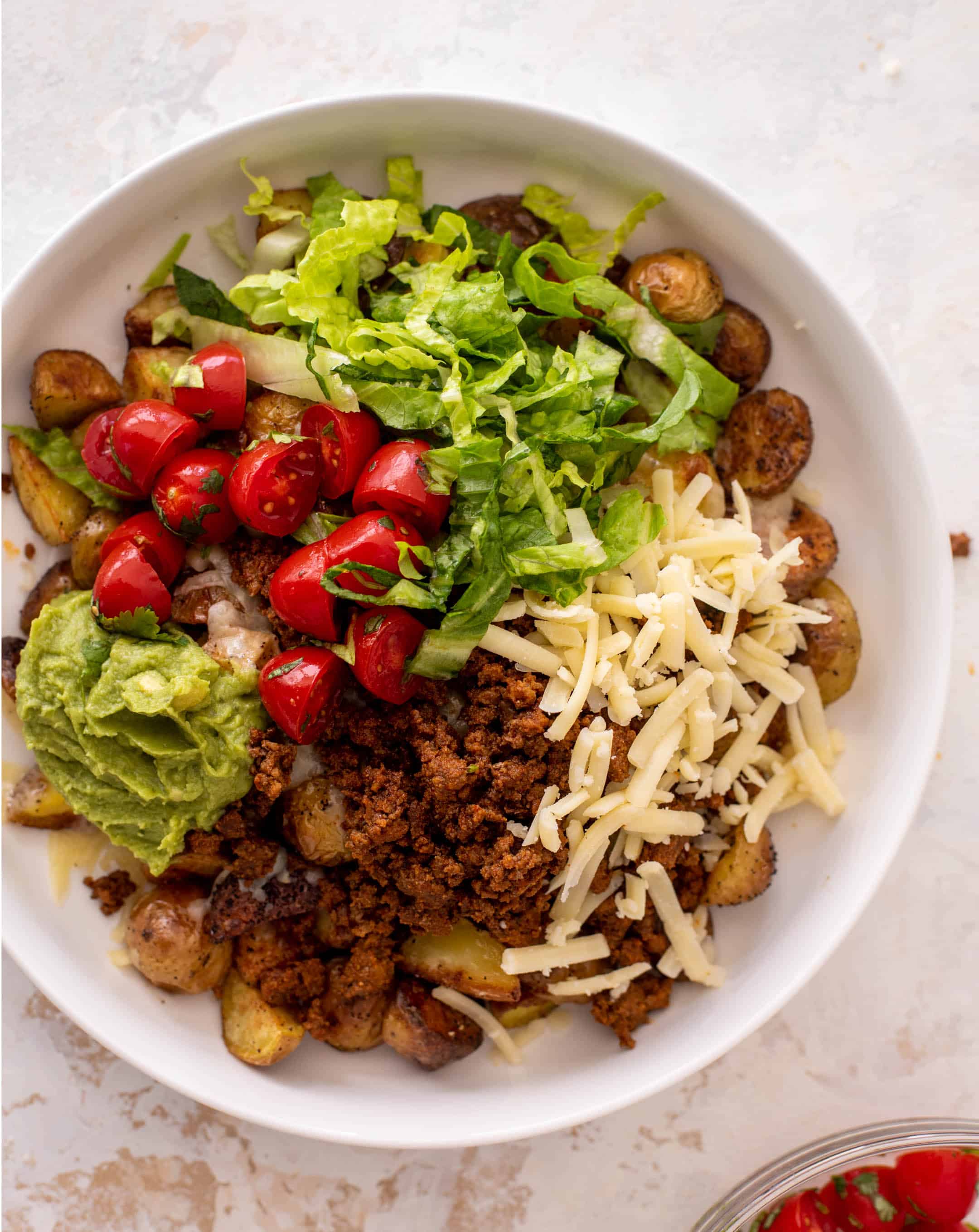 crispy potato taco bowls
