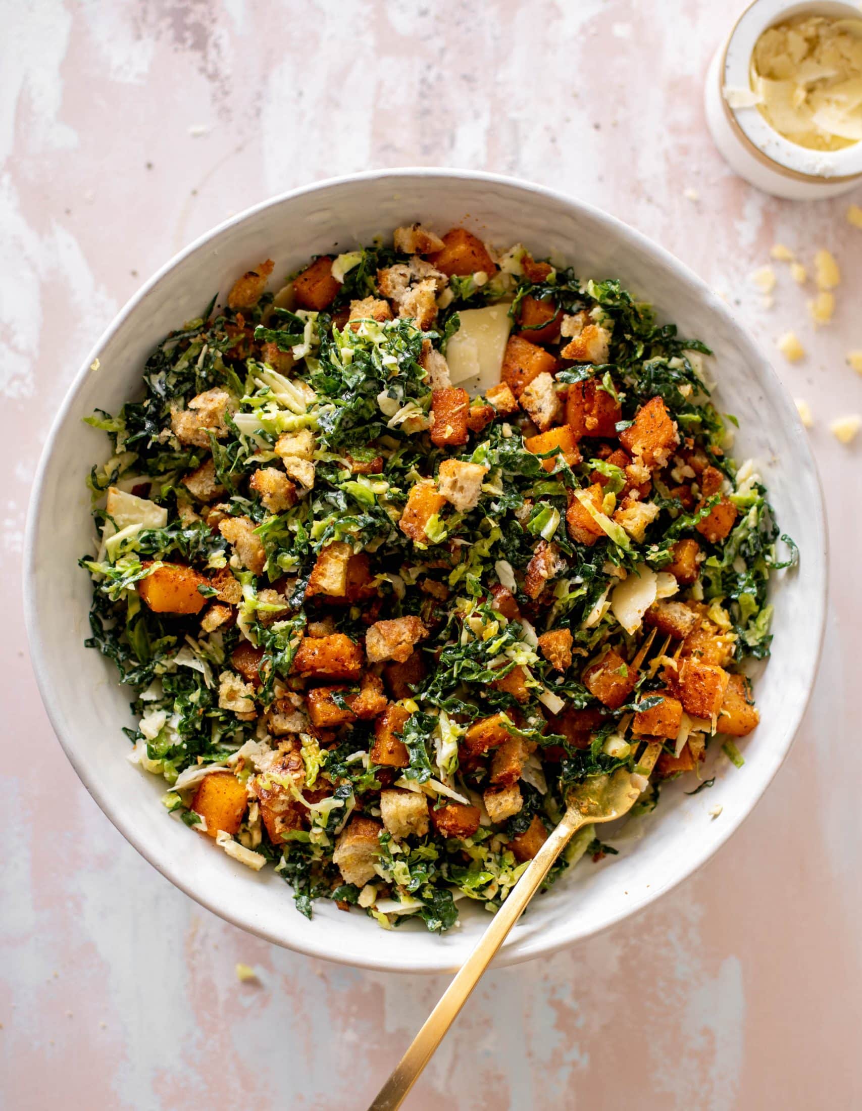 winter Caesar salad