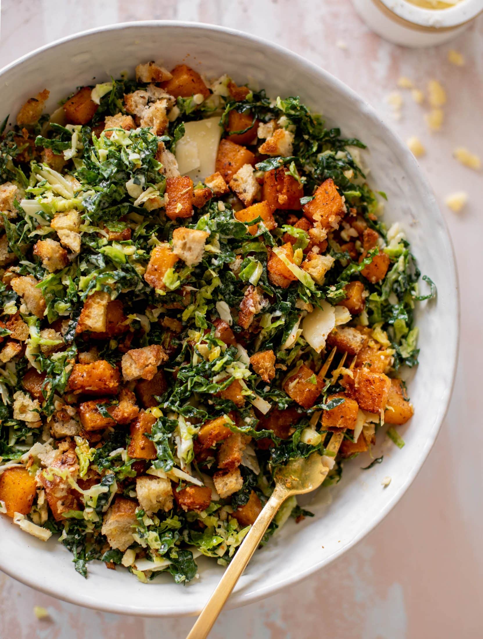 winter Caesar salad
