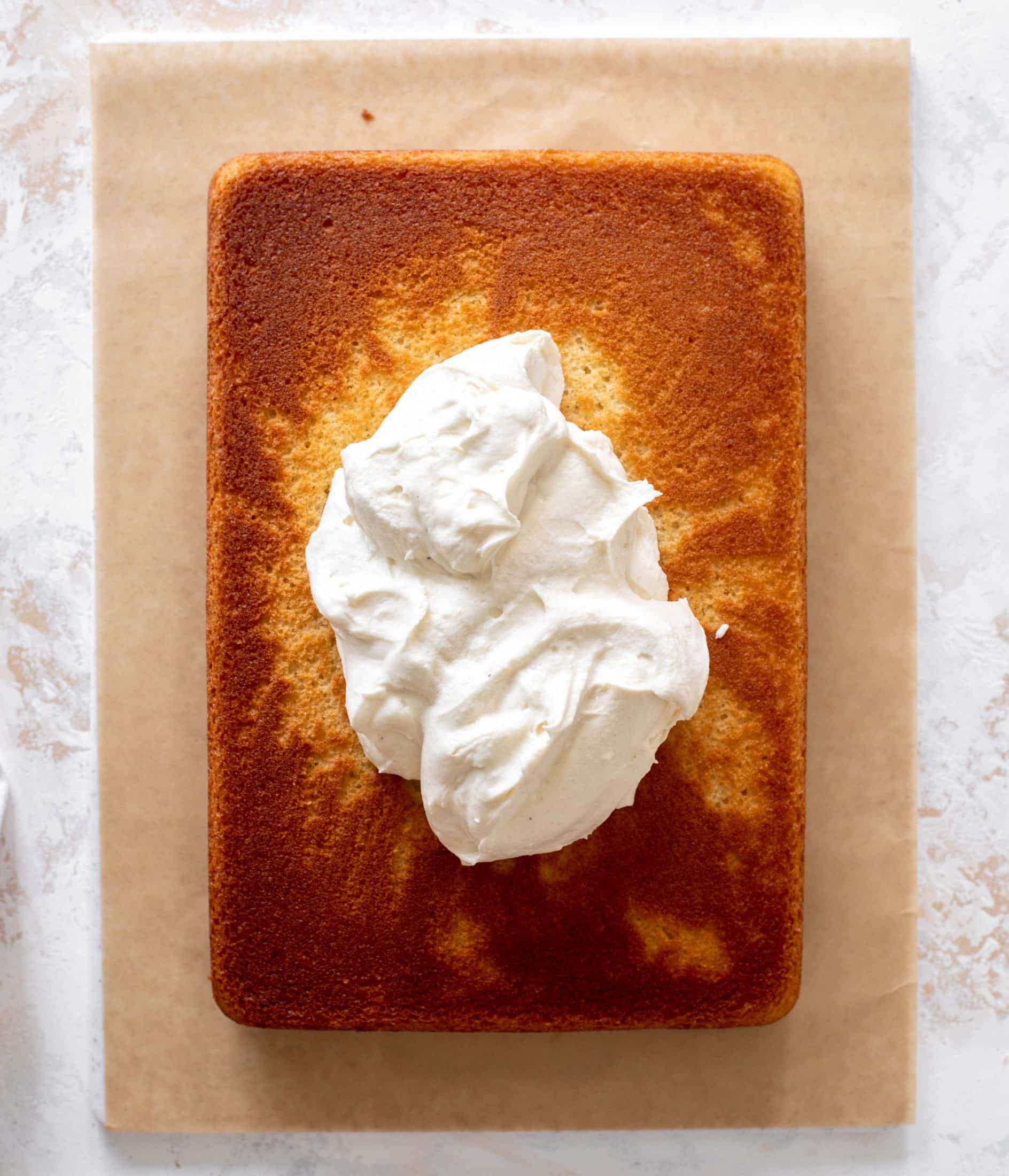eggnog sheet cake