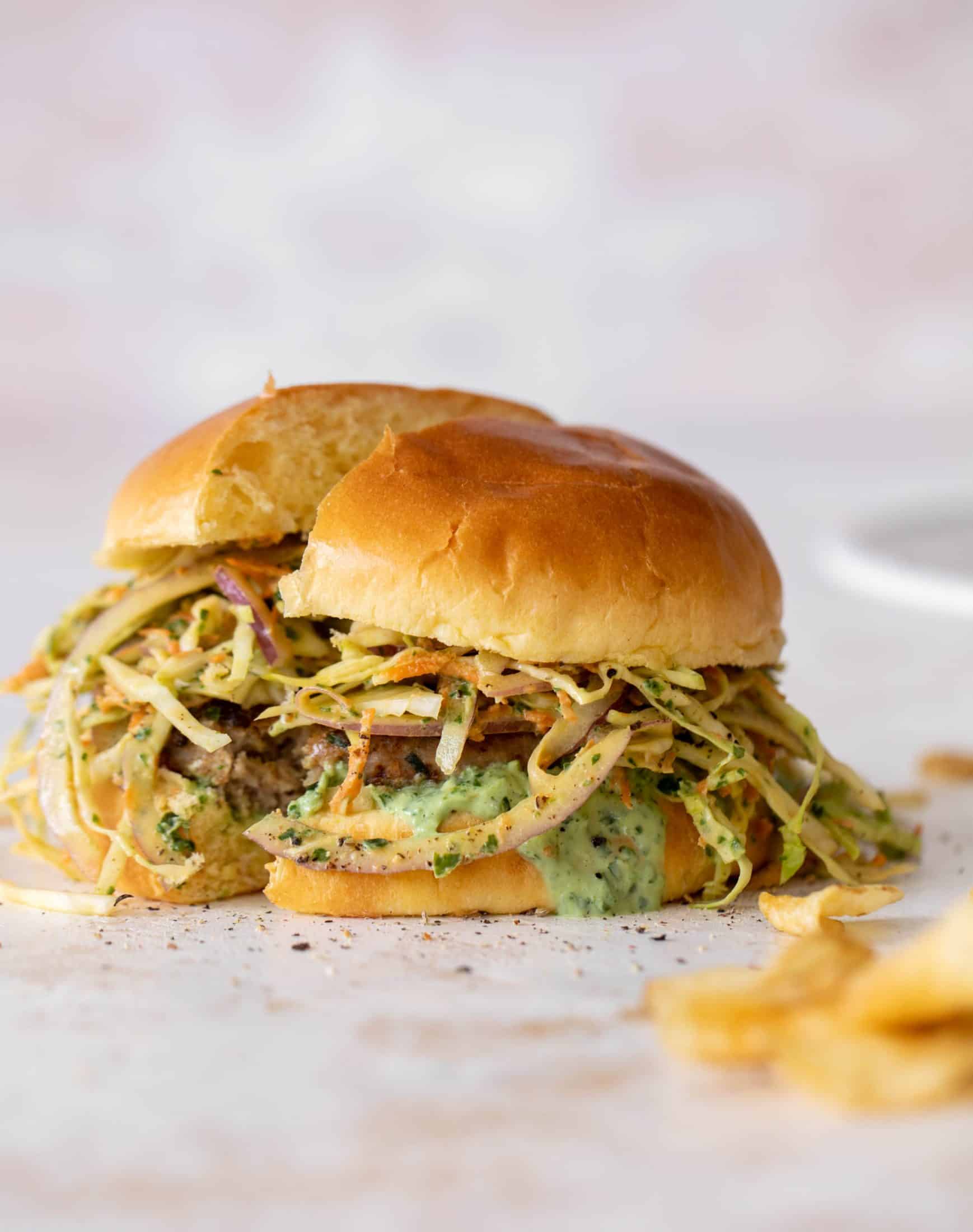 green goddess turkey burgers