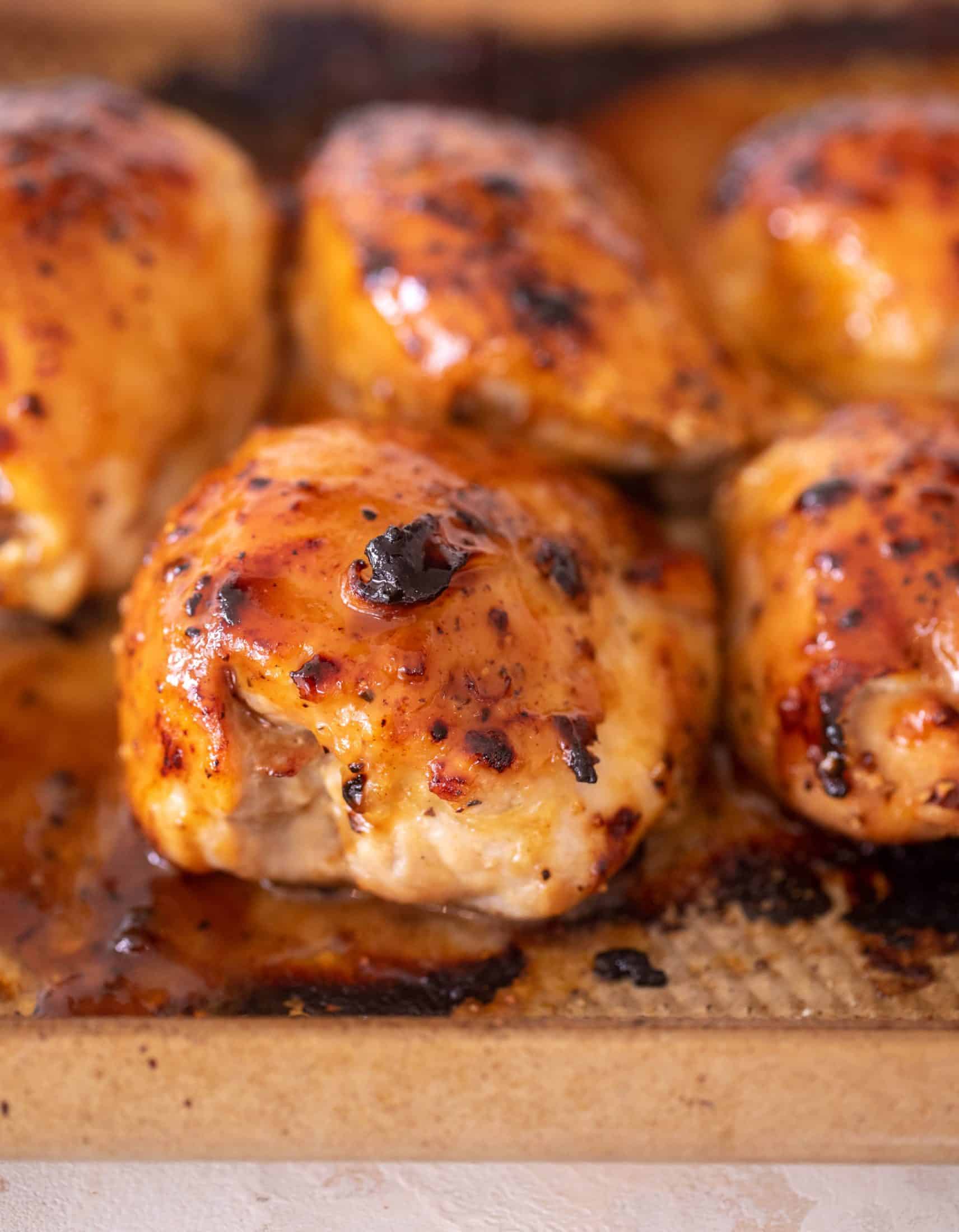 honey mustard chicken thighs with slaw