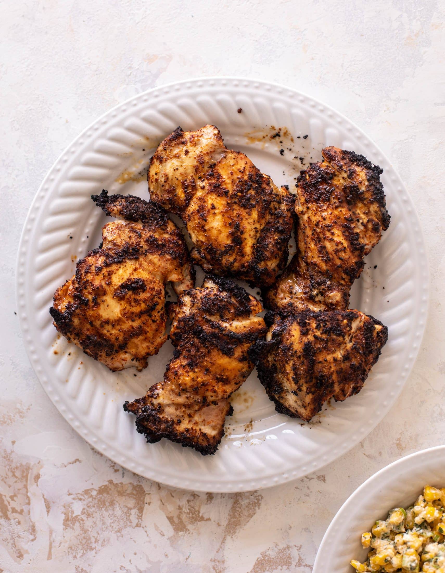 chili lime chicken sandwiches with street corn