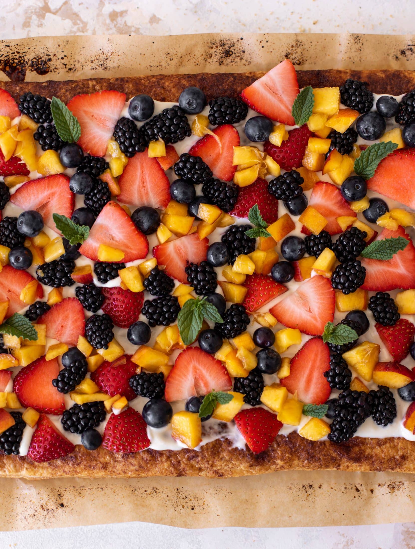 puff pastry fruit pizza