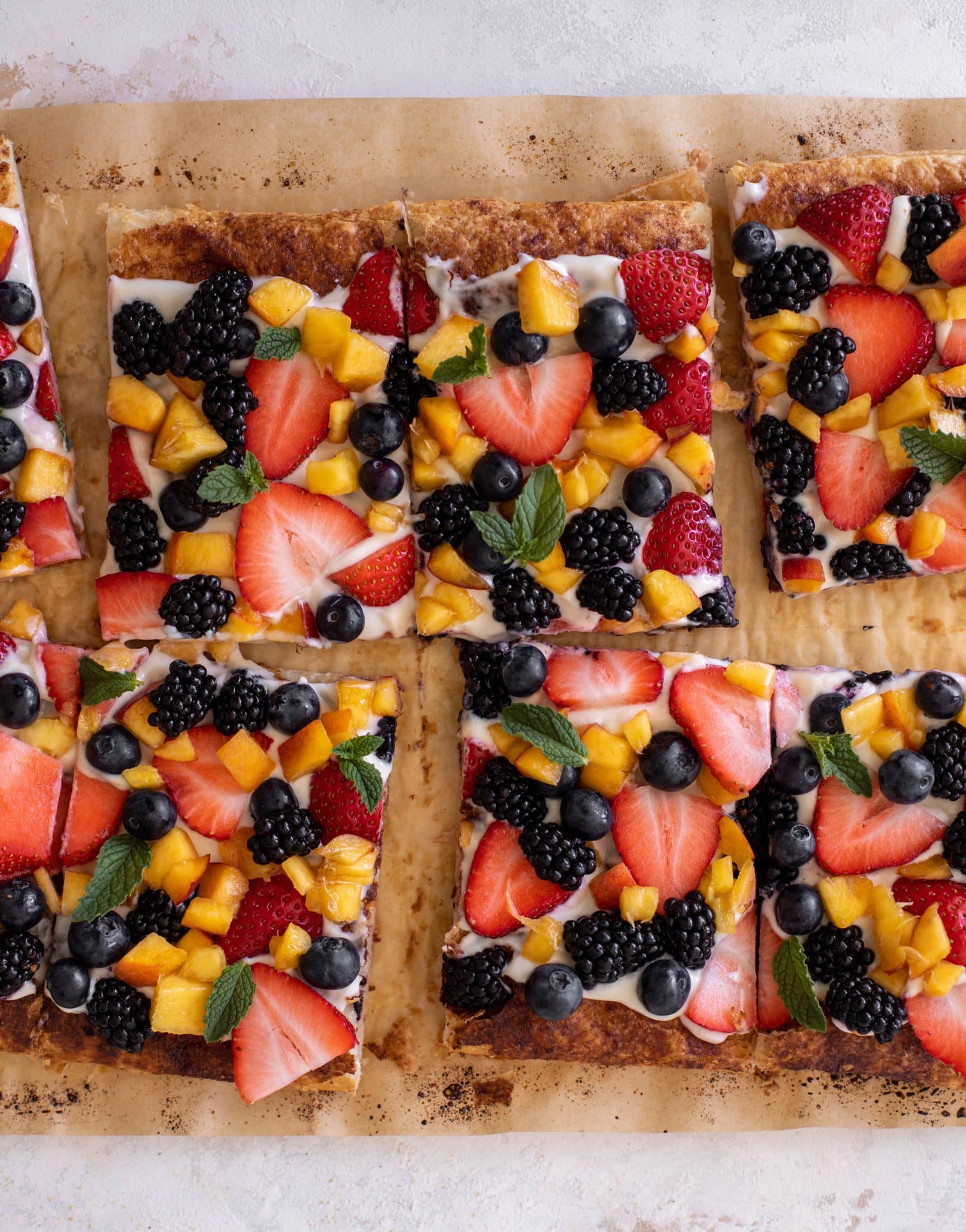 puff pastry fruit pizza